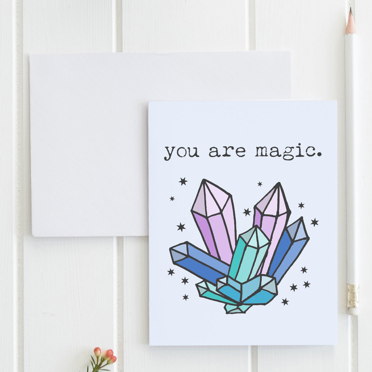 a card that says you are magic on it