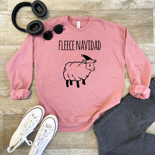 a pink sweatshirt with a black sheep on it