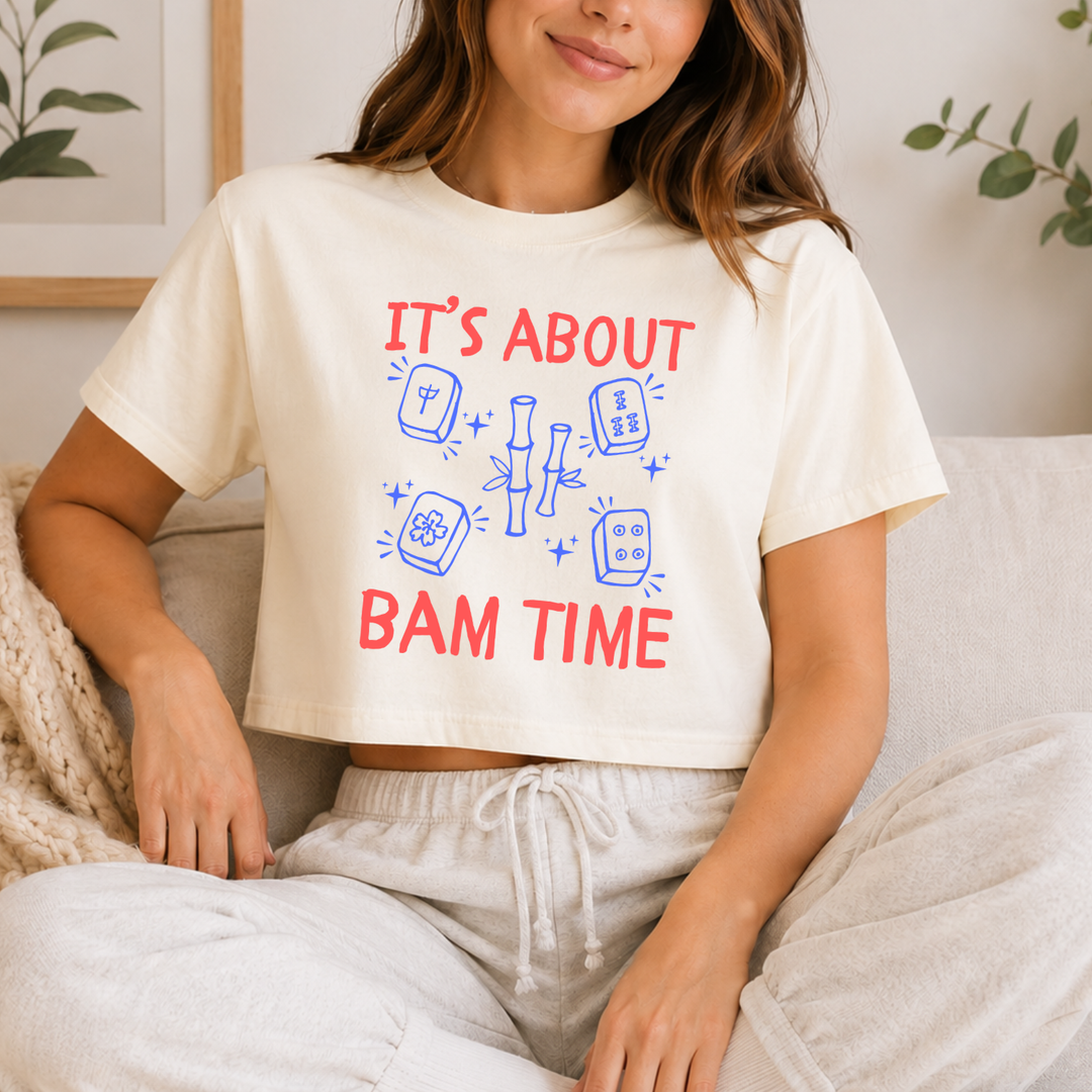It's About Bam Time - Women's Crop Tee