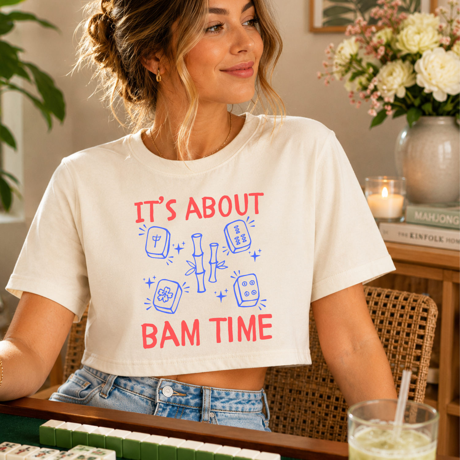 It's About Bam Time - Women's Crop Tee