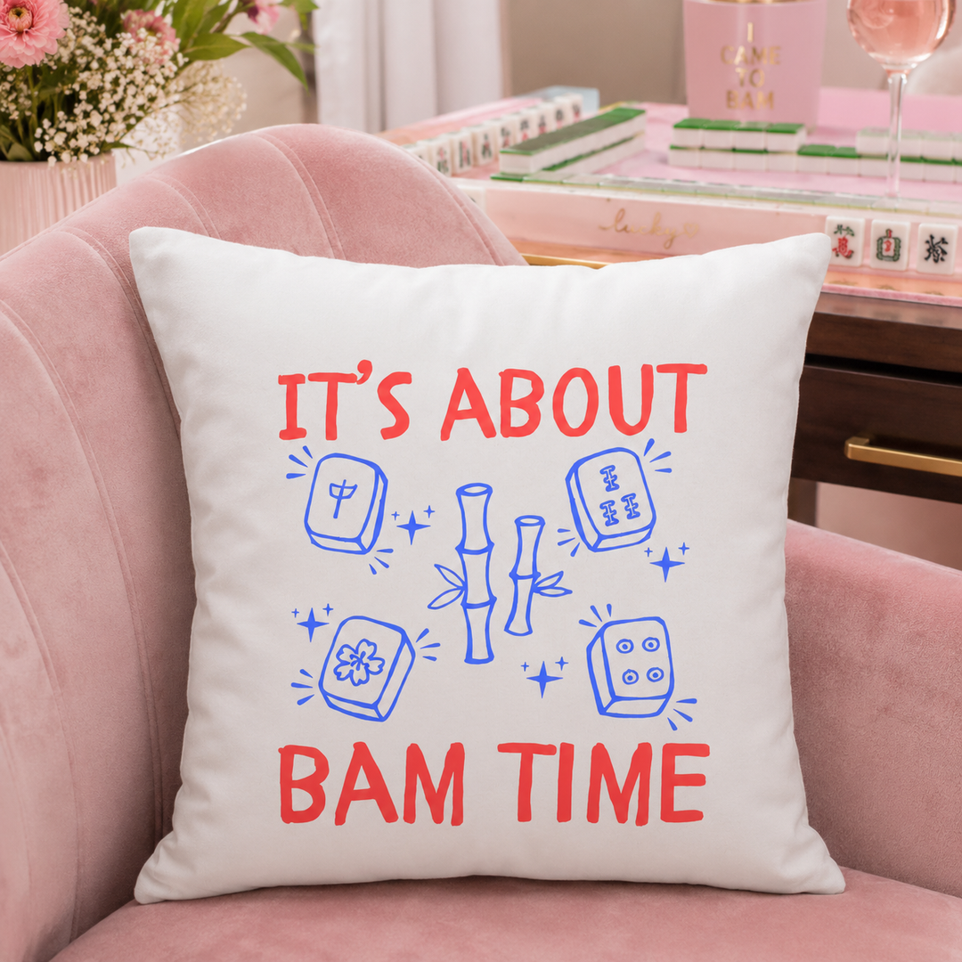It's About Bam Time Throw Pillow