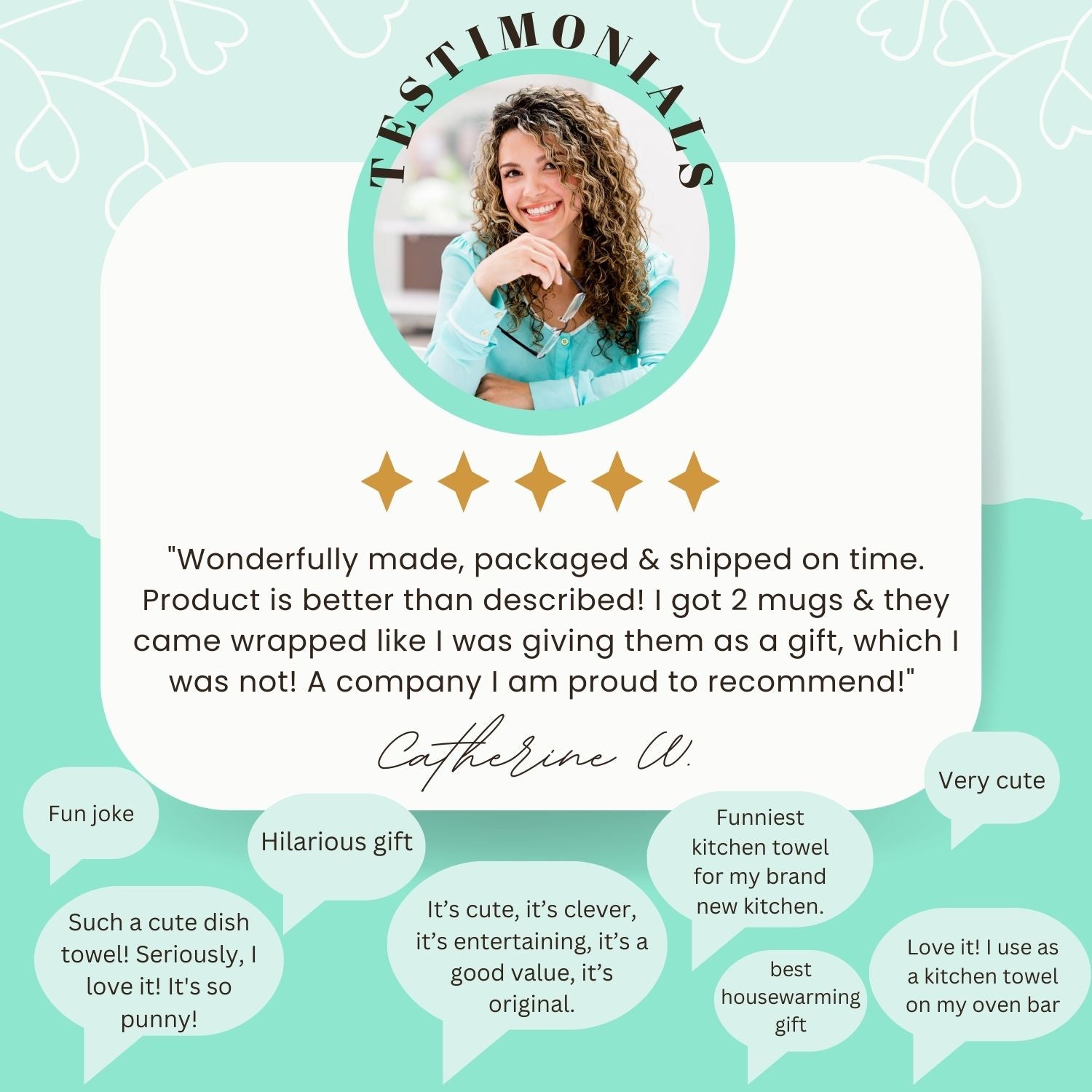 a picture of a woman's profile on a website