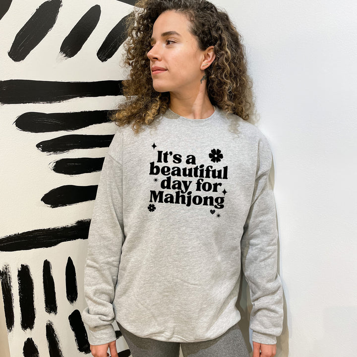 It's A Beautiful Day For Mahjong - Unisex Sweatshirt