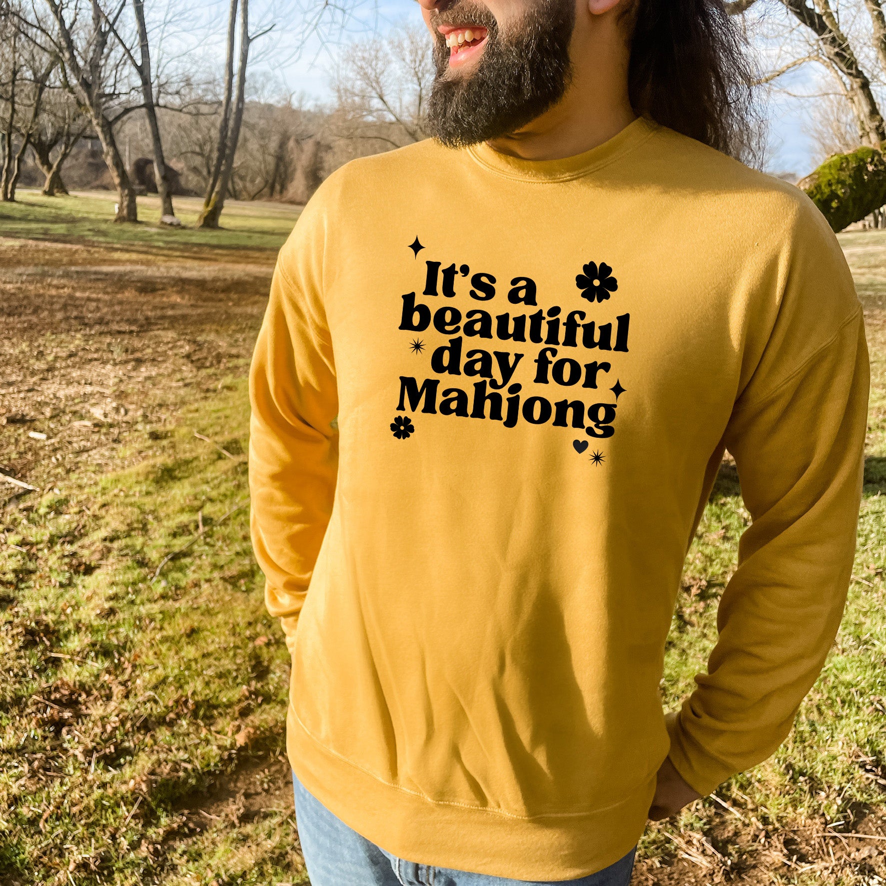 It's A Beautiful Day For Mahjong - Unisex Sweatshirt