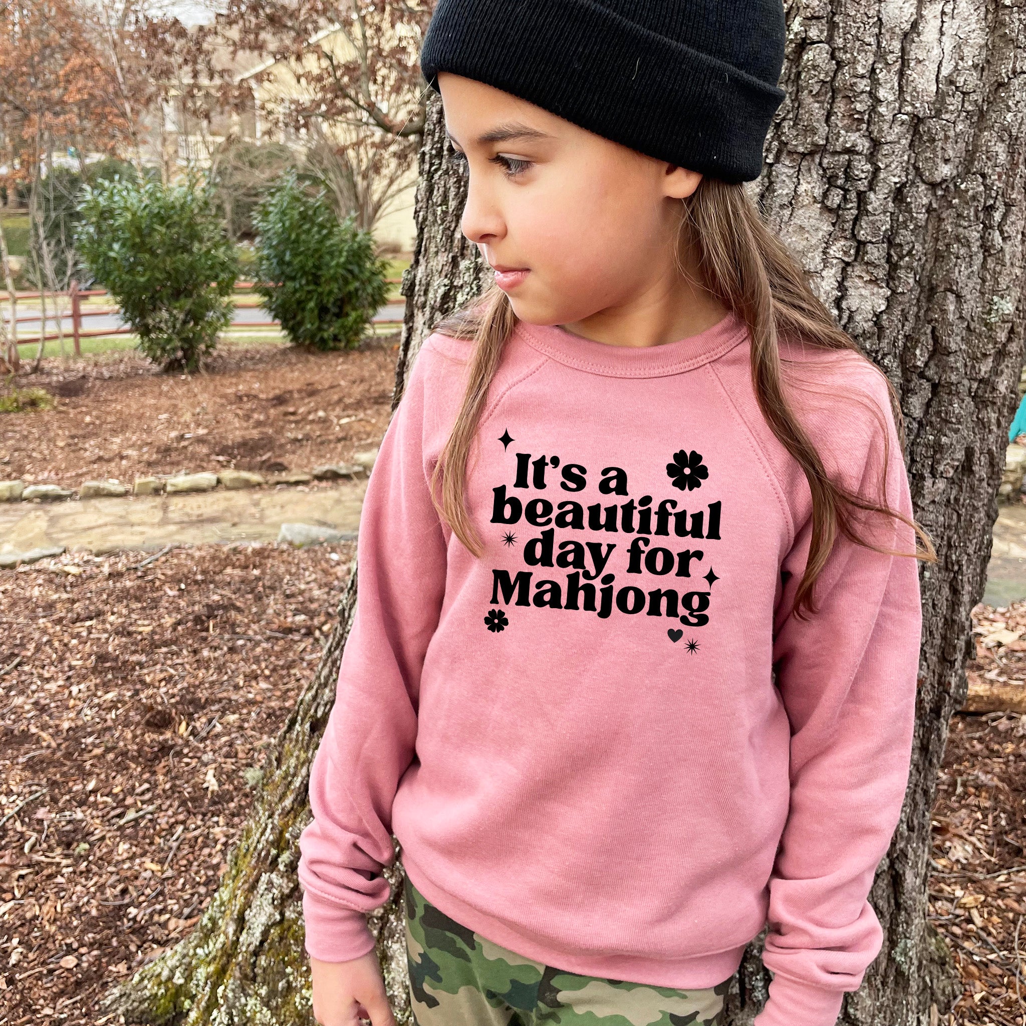 It's A Beautiful Day For Mahjong - Kid's Sweatshirt