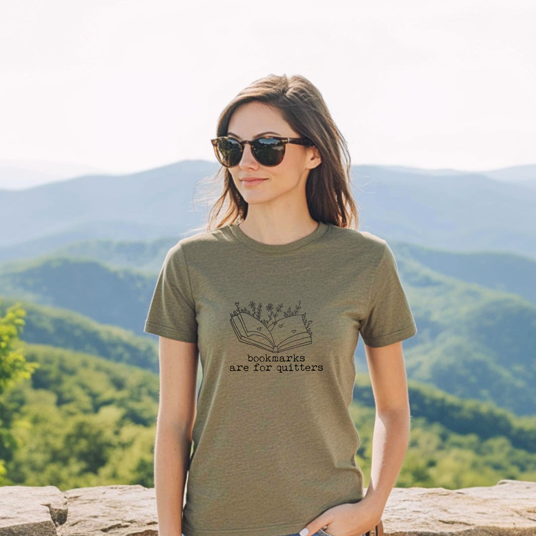 Bookmarks Are For Quitters - Women's Crew Tee