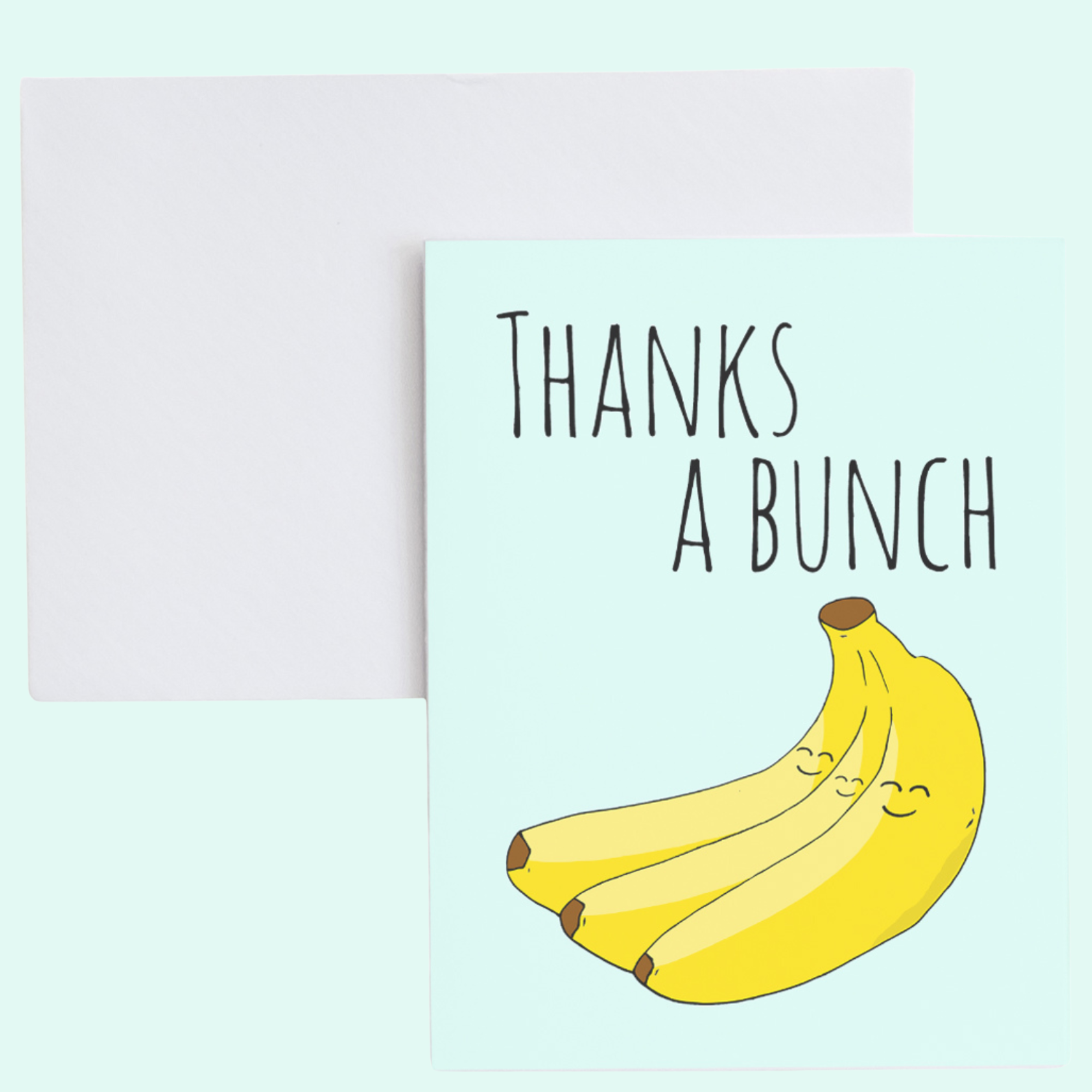a card with a bunch of bananas on it