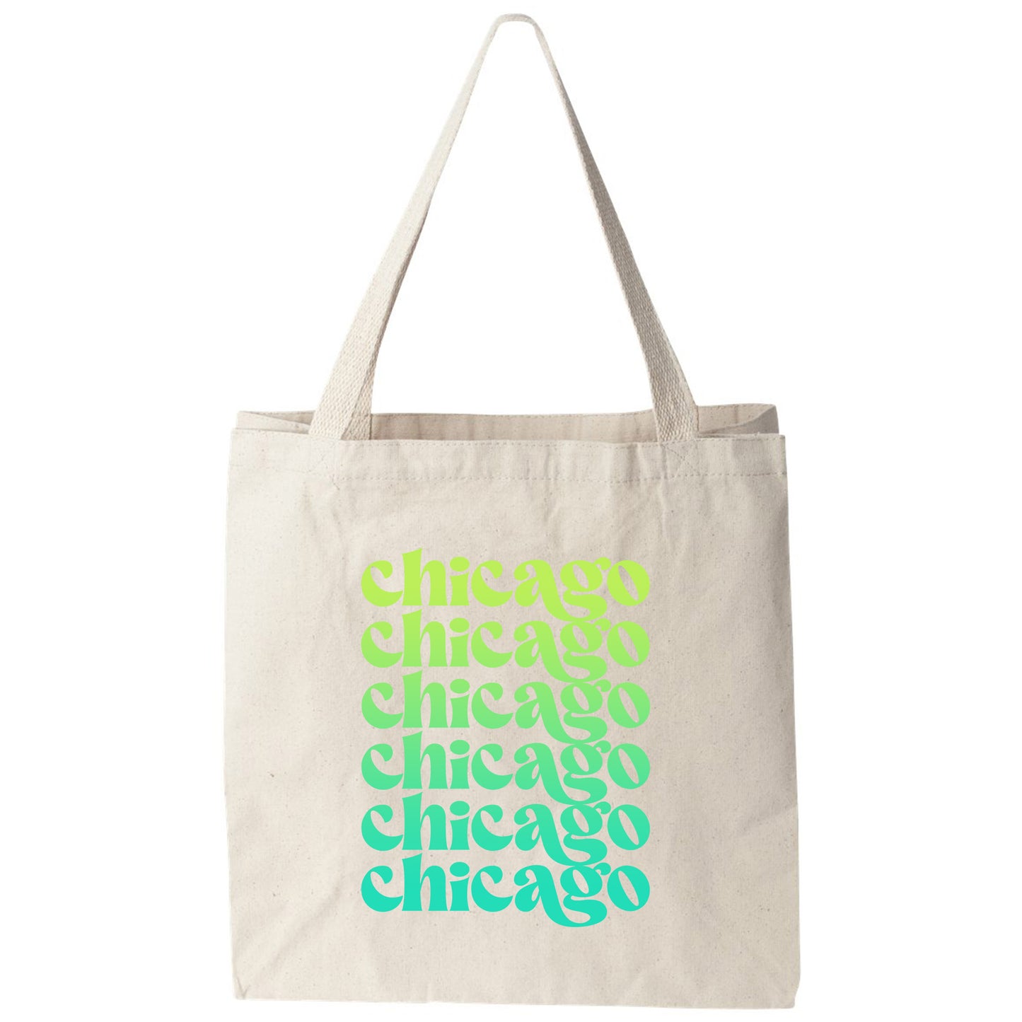 a tote bag with the words chicago on it