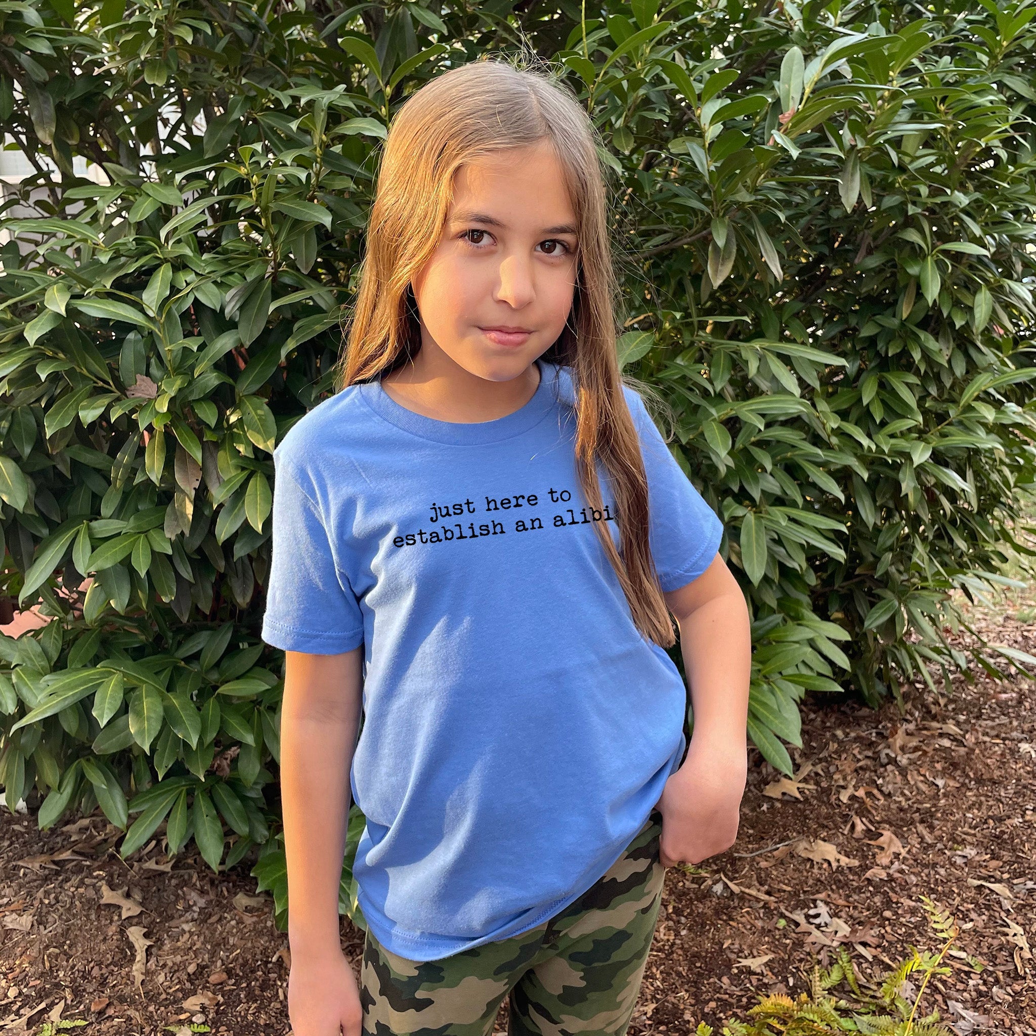 Just Here To Establish An Alibi - Kid's Tee