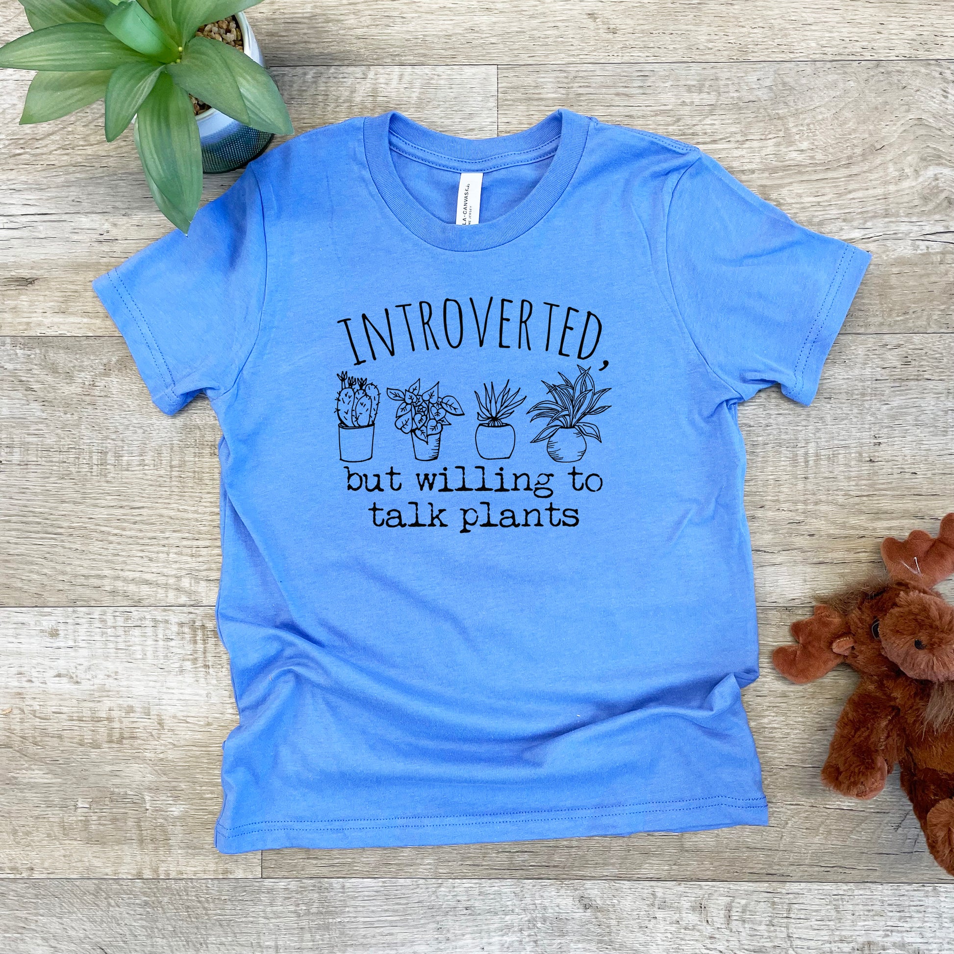a blue t - shirt that says,'i'm interested but i '