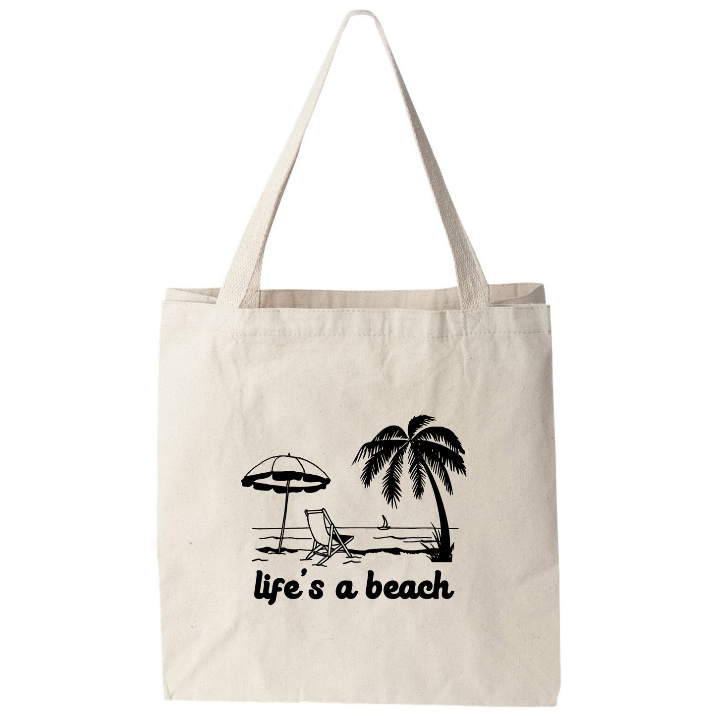 a tote bag that says life's a beach