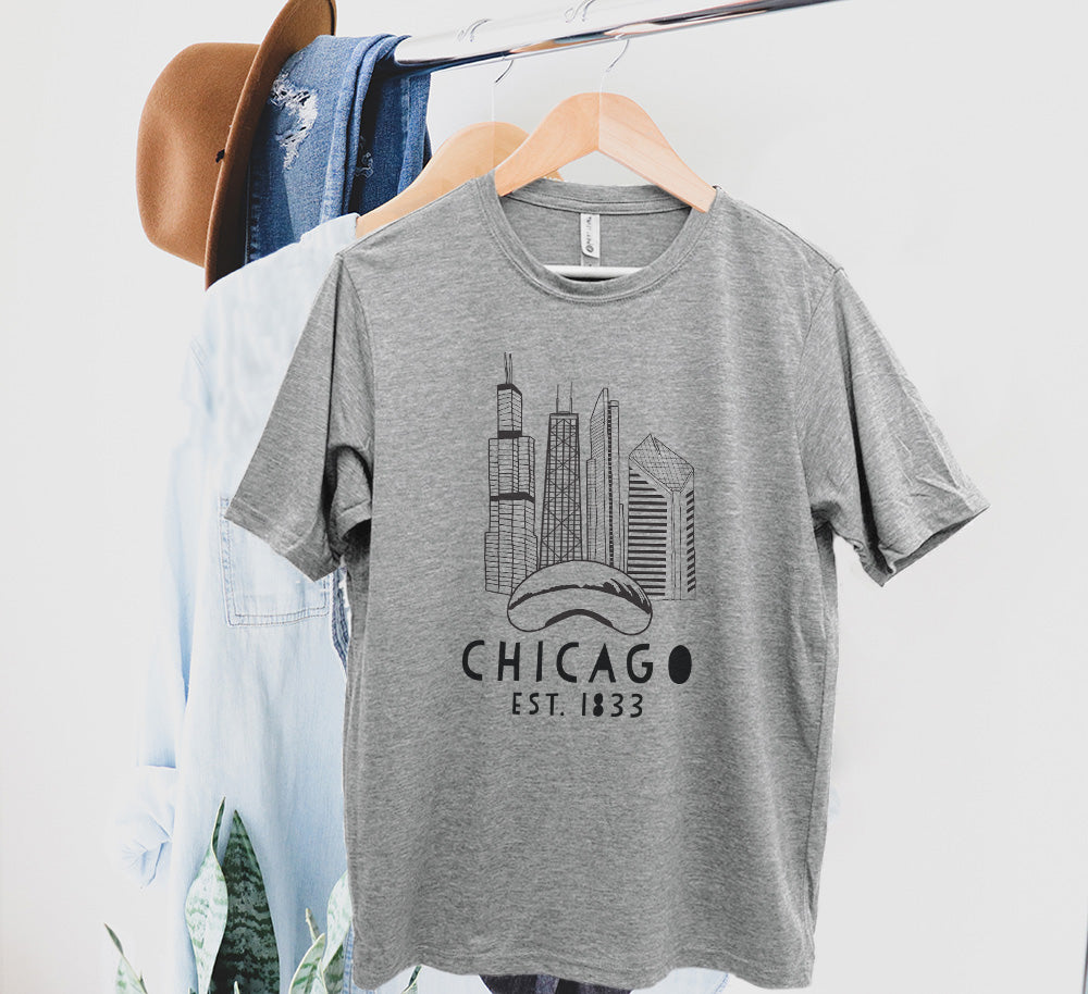 Chicago Skyline - Men's / Unisex Tee