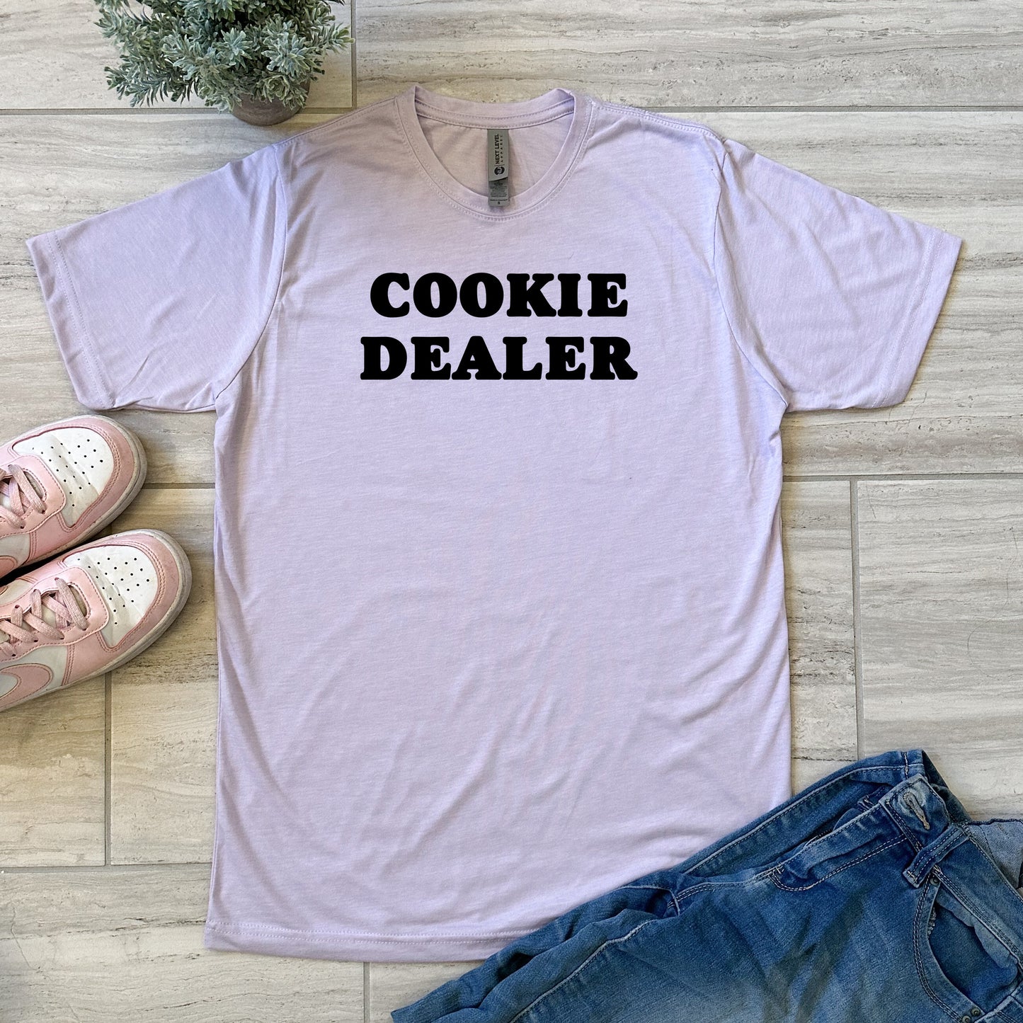 Cookie Dealer (Baking) - Men's / Unisex Tee - Stonewash Blue, Sage, Lavender, or Heather Gray