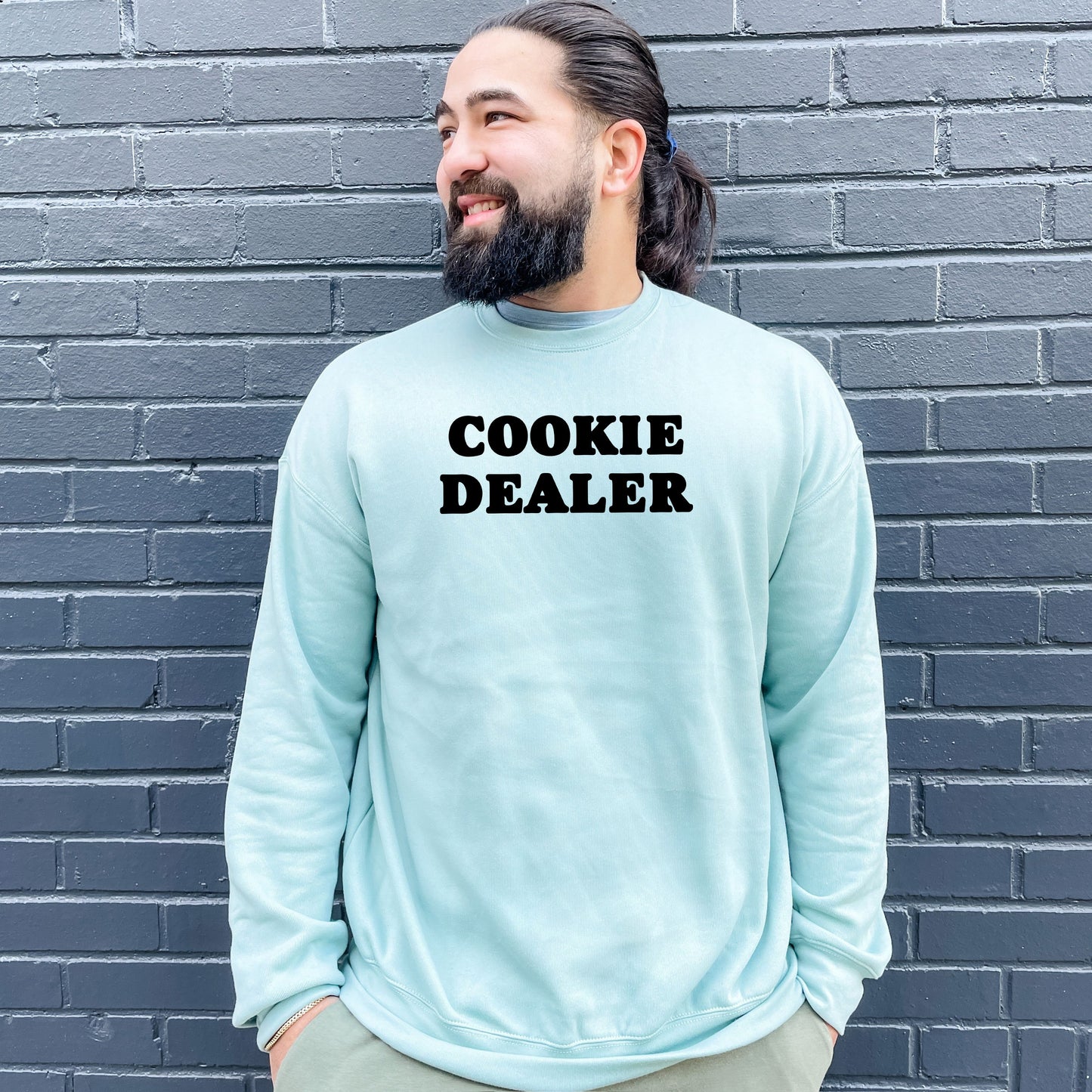 Cookie Dealer (Baking) - Unisex Sweatshirt - Heather Gray, Dusty Blue, Mauve, or Gold