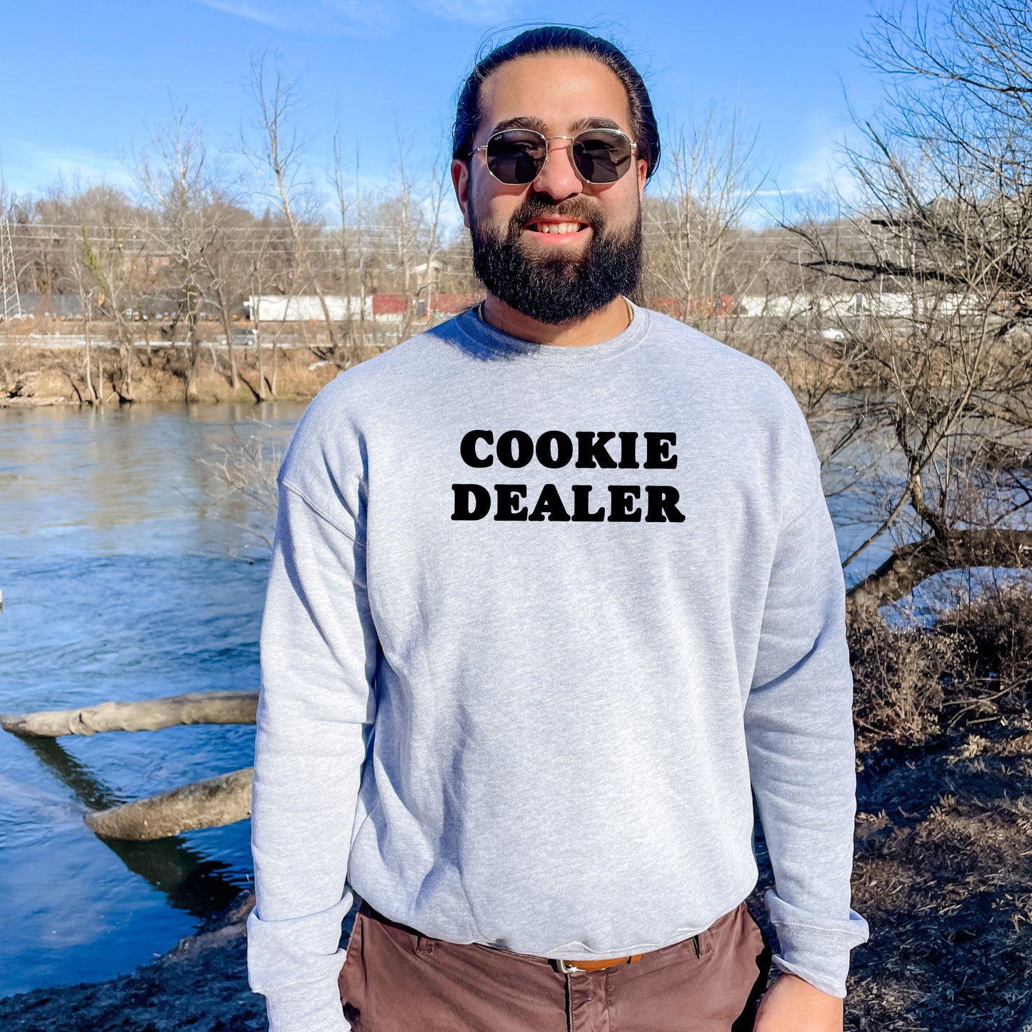 Cookie Dealer (Baking) - Unisex Sweatshirt - Heather Gray, Dusty Blue, Mauve, or Gold