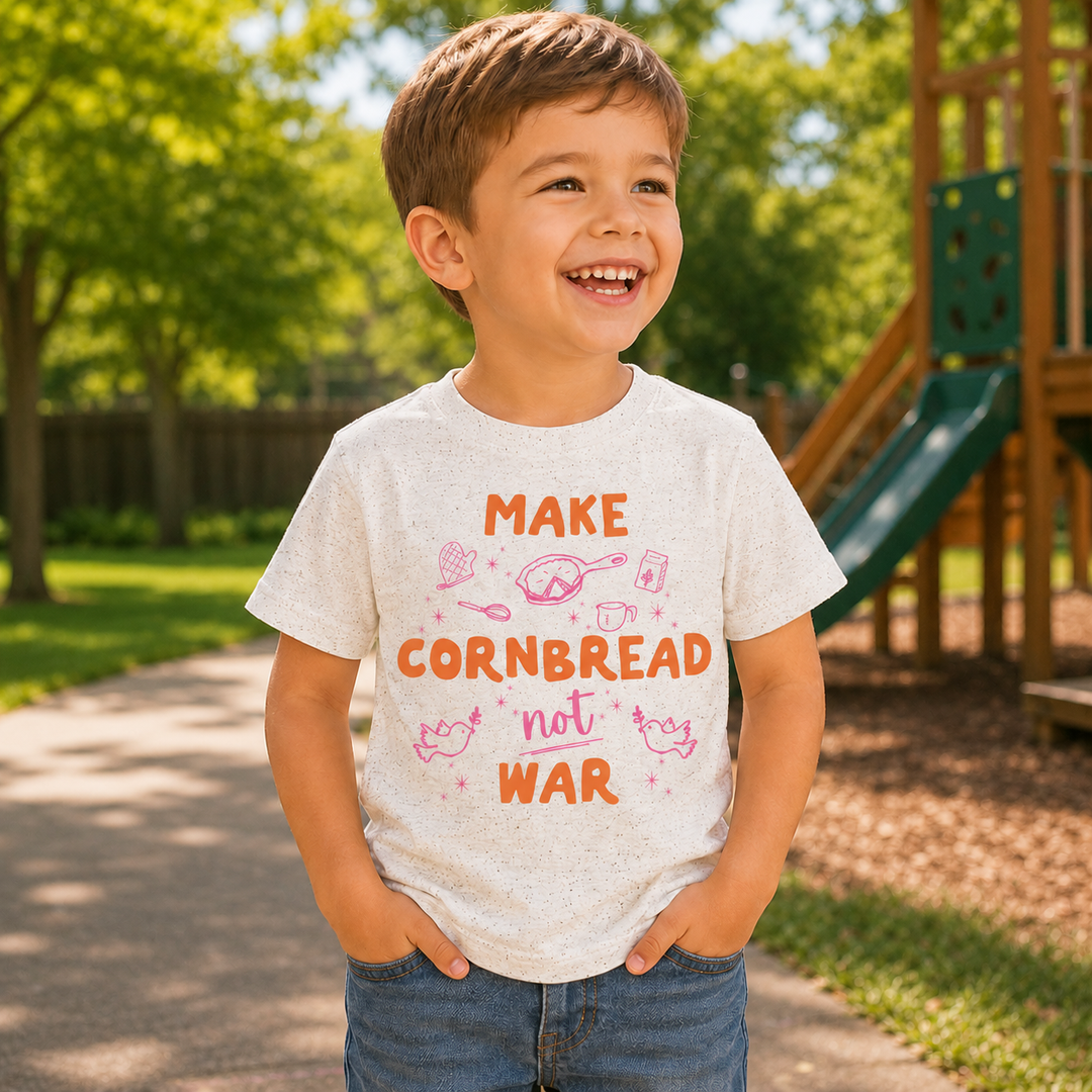 Make Cornbread Not War - Kid's Tee