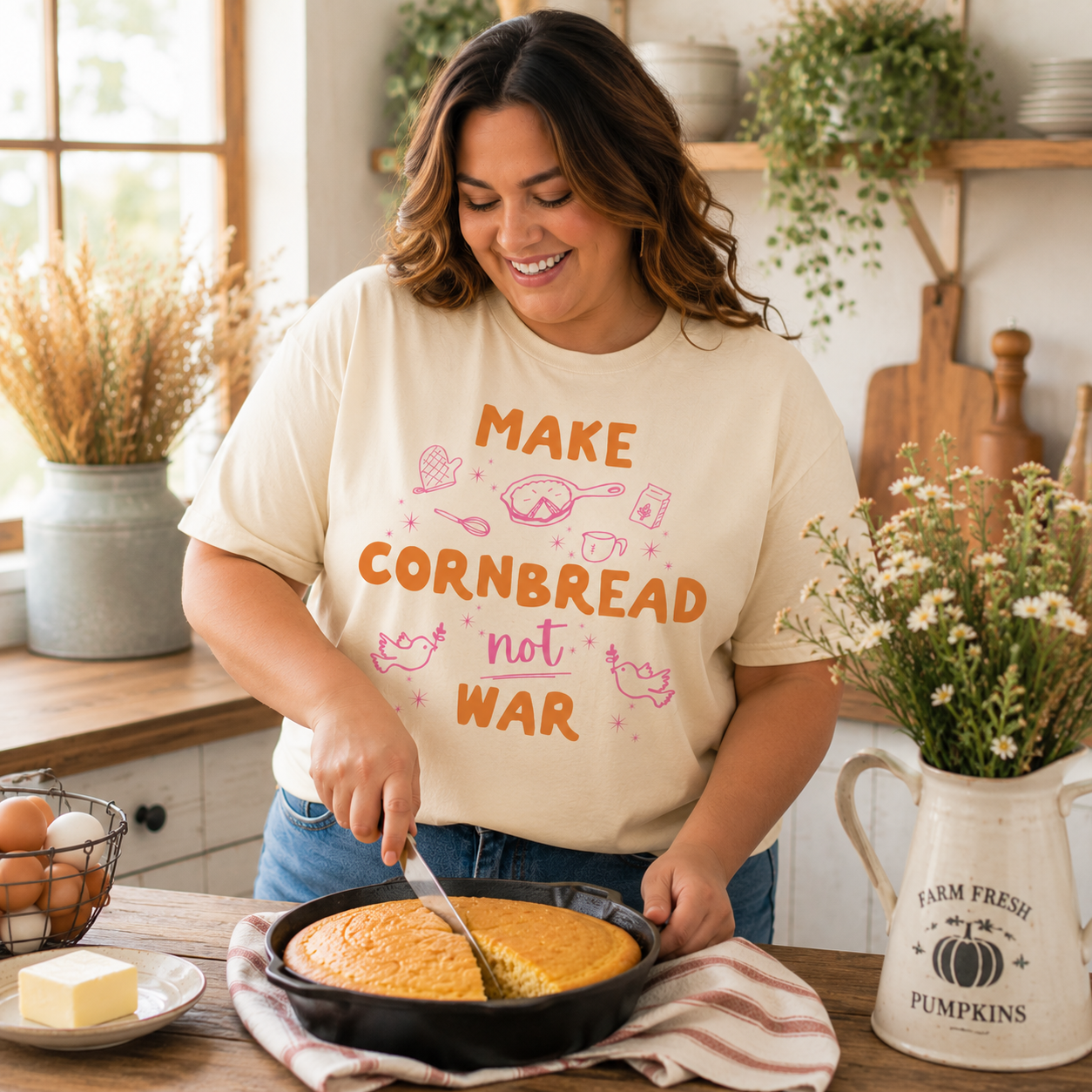 Make Cornbread Not War - Men's / Unisex Tee