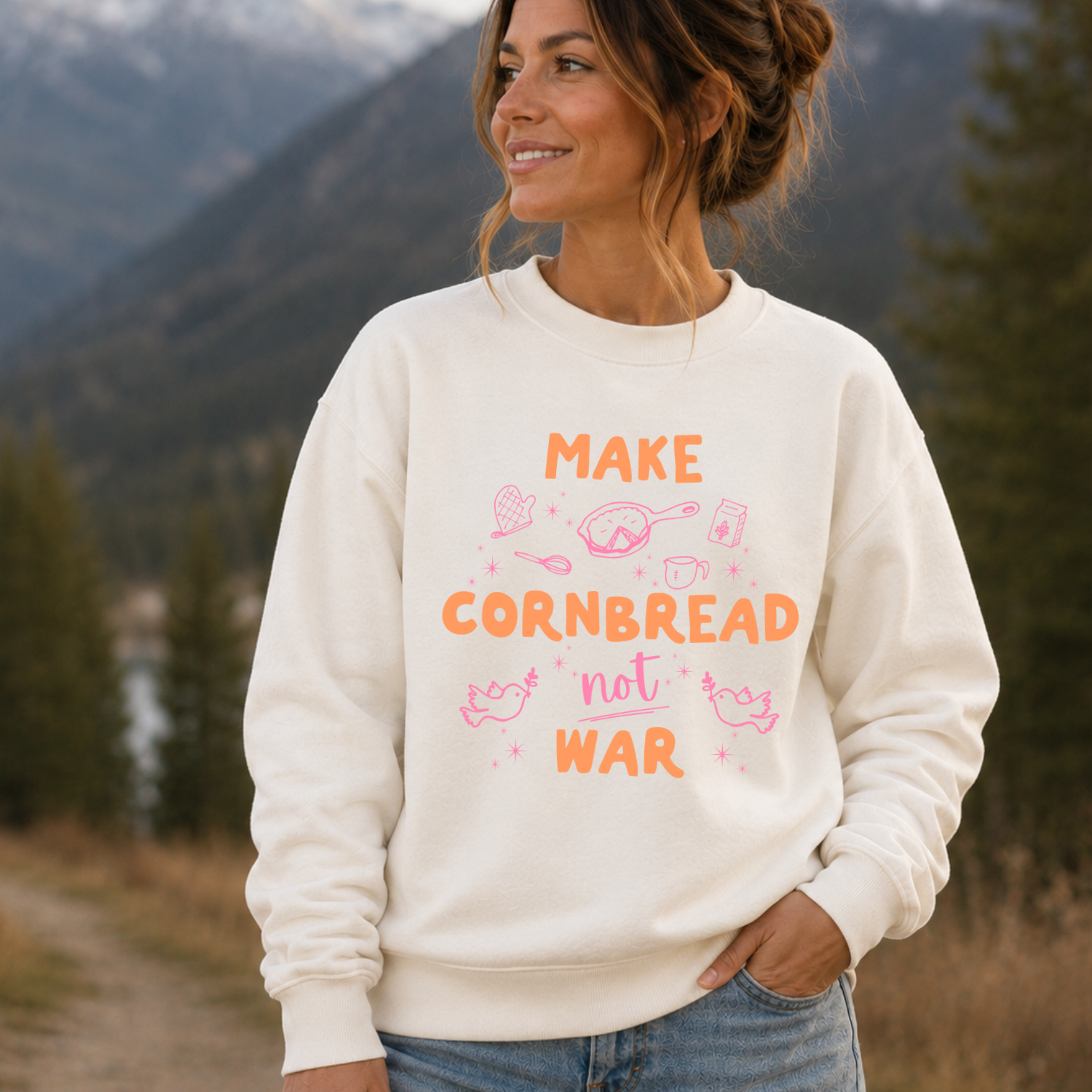 Make Cornbread Not War - Adult Sweatshirt