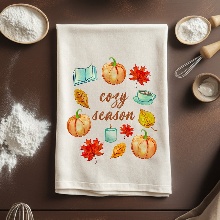 Cozy Season - Watercolor Kitchen Towel