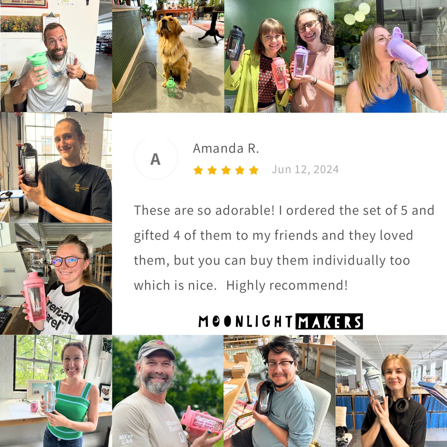 a collage of photos of people in a kitchen