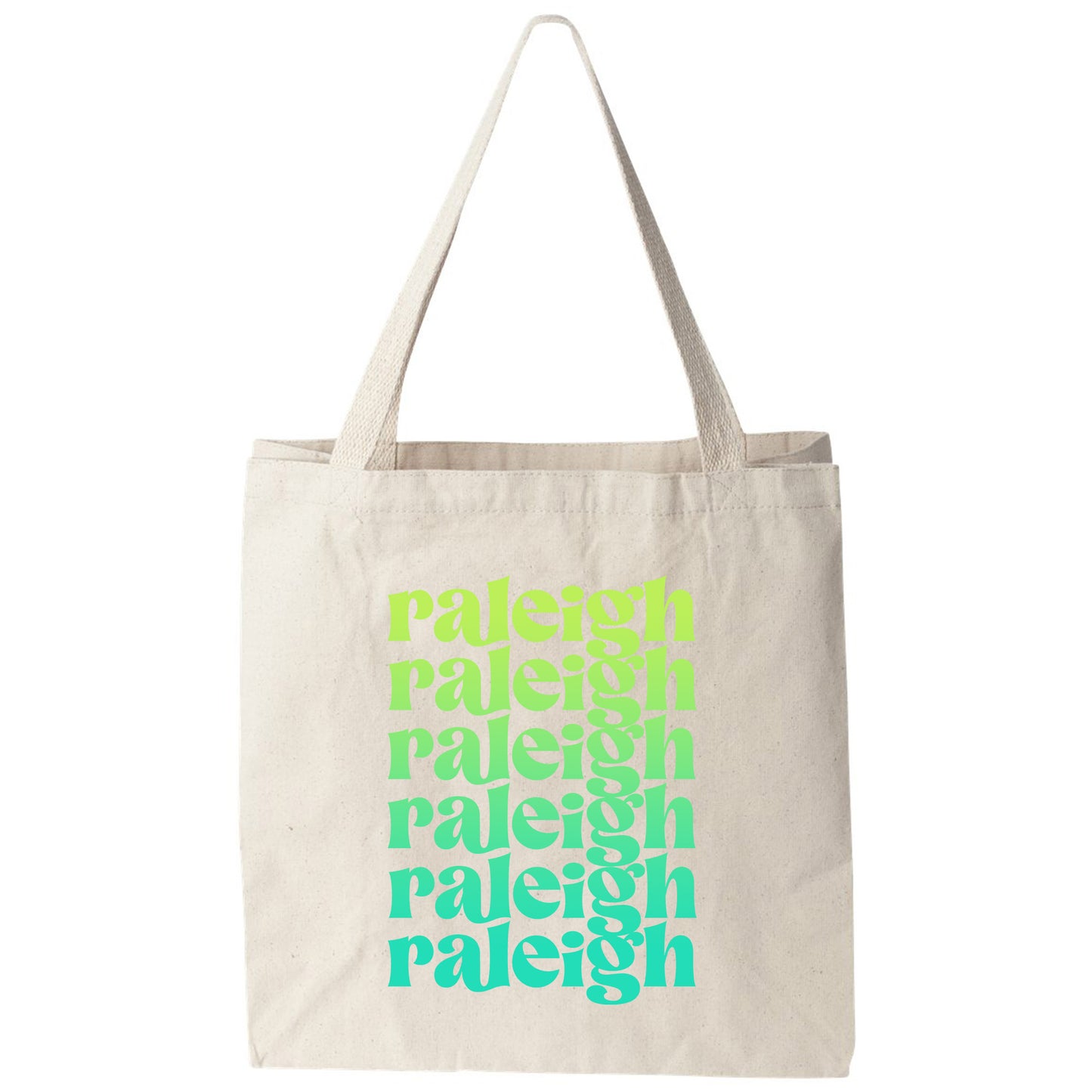 a tote bag with different words on it