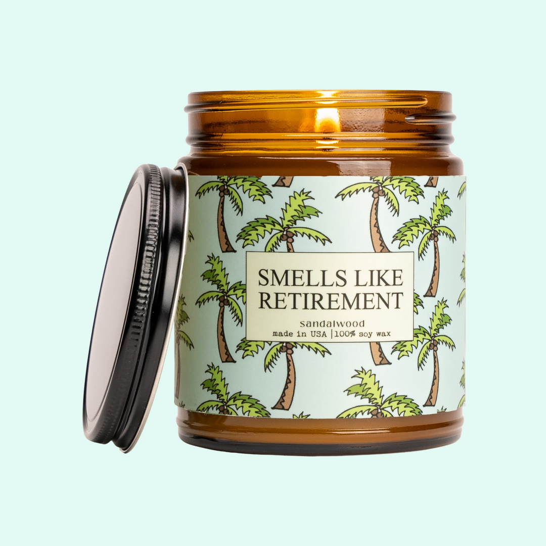 a jar with a candle inside of it