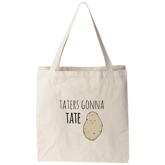 a tote bag with a potato on it