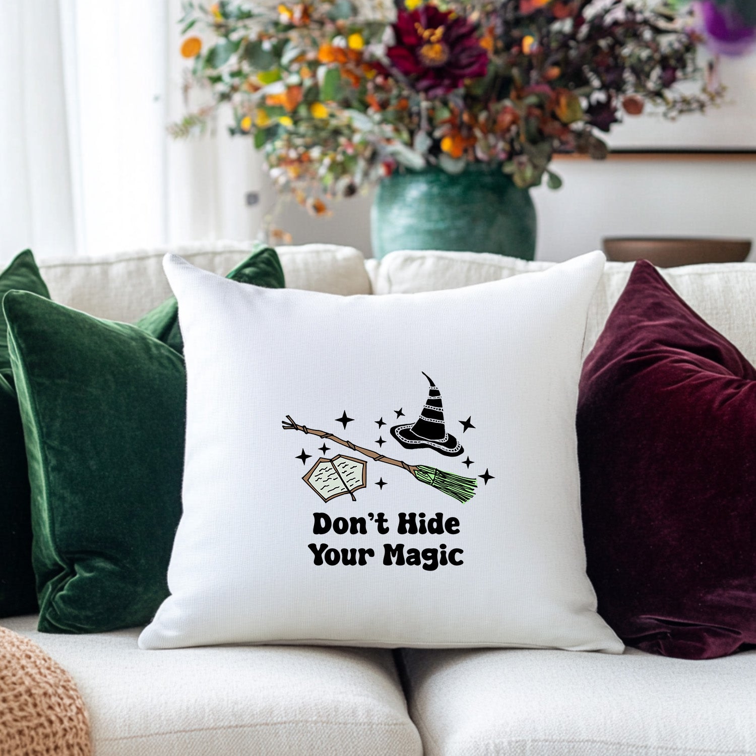 Don't Hide Your Magic - Wicked Inspired Throw Pillow