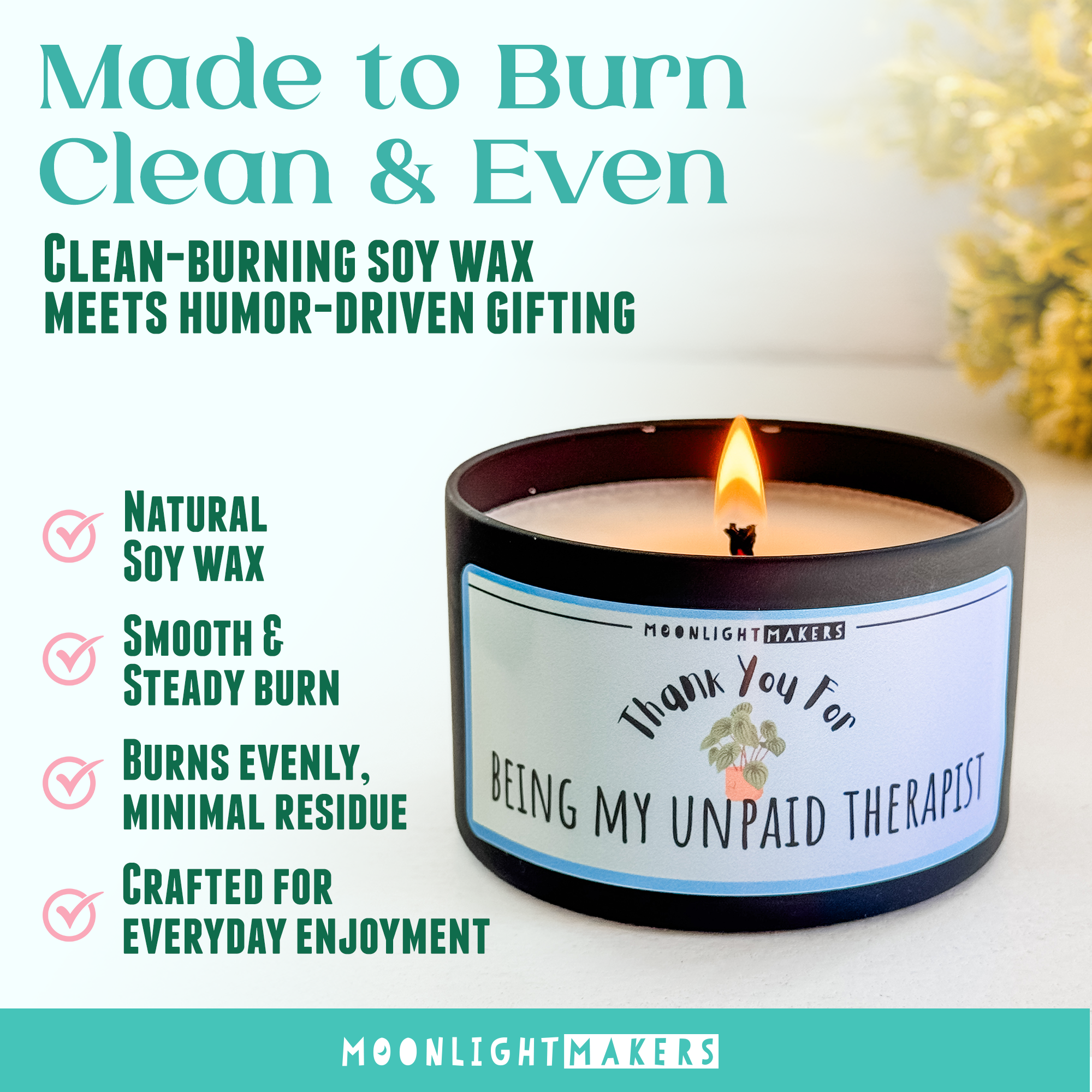 a candle that is sitting on a table