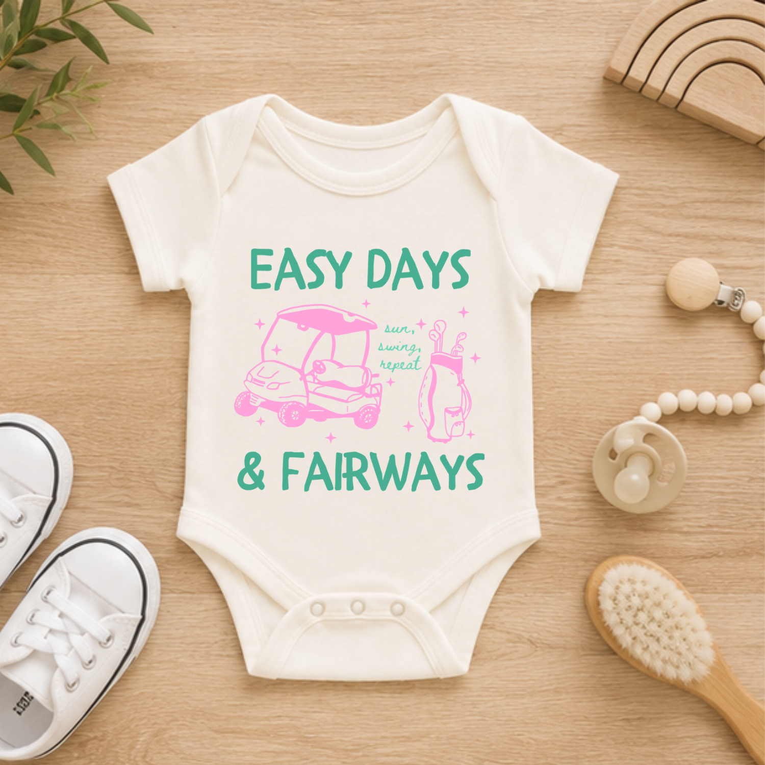 Easy Days & Fairways - Baby Golf Onesie