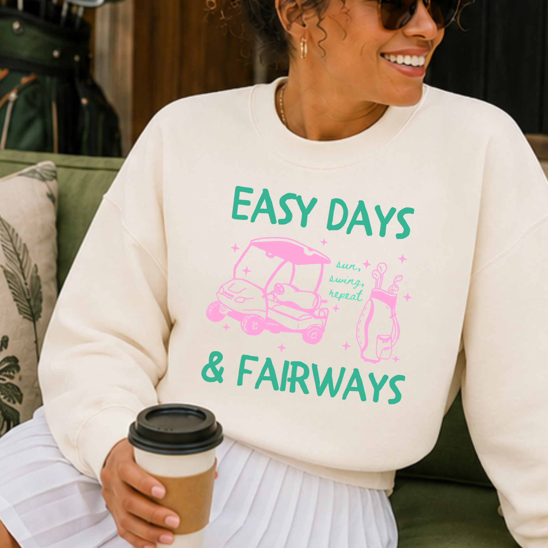 Easy Days & Fairways - Adult Golf Sweatshirt