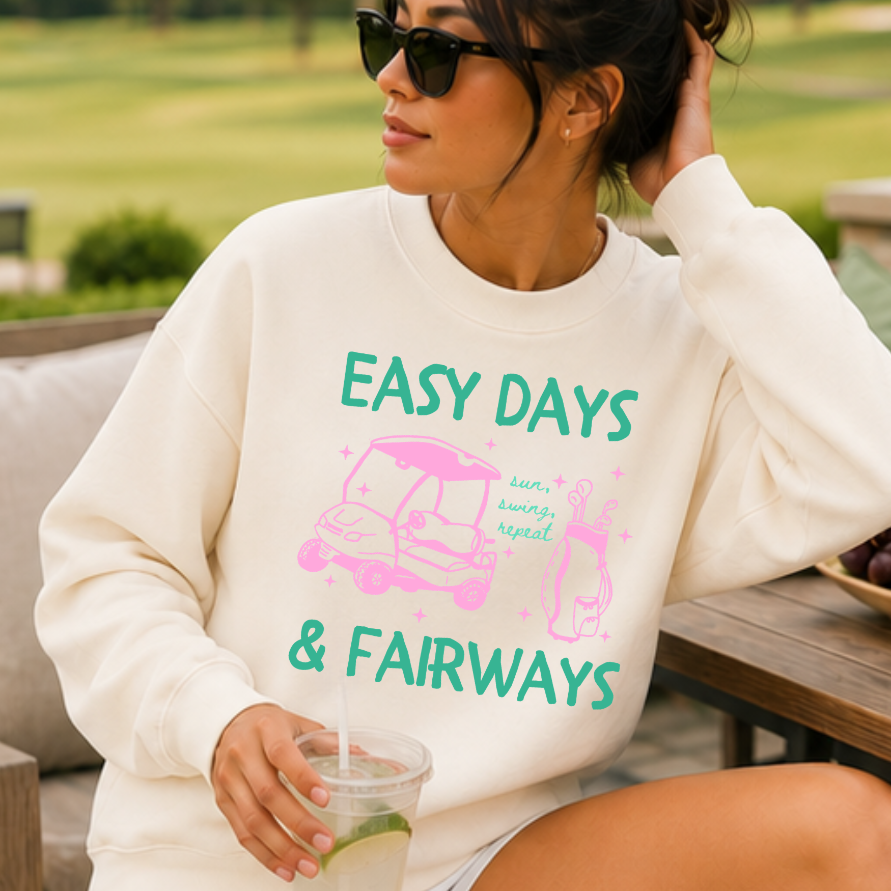 Easy Days & Fairways - Adult Golf Sweatshirt