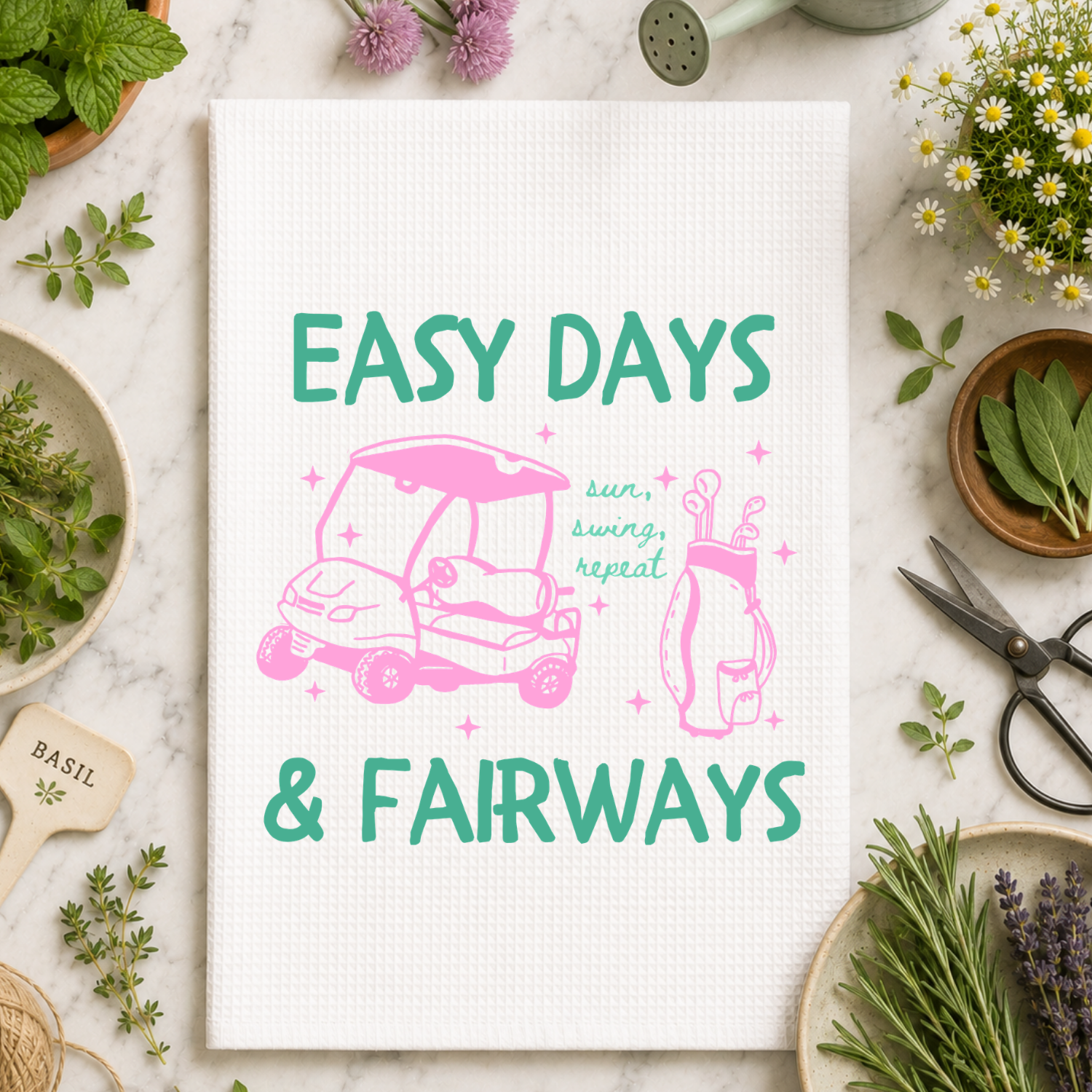 Easy Days & Fairways Golf Kitchen Towel
