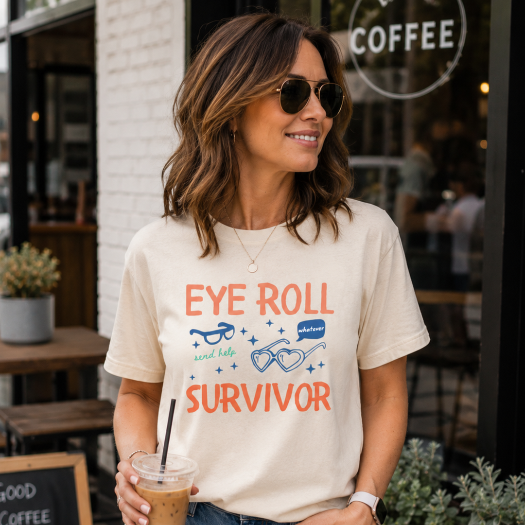 Eye Roll Survivor - Men's / Unisex Tee - Natural