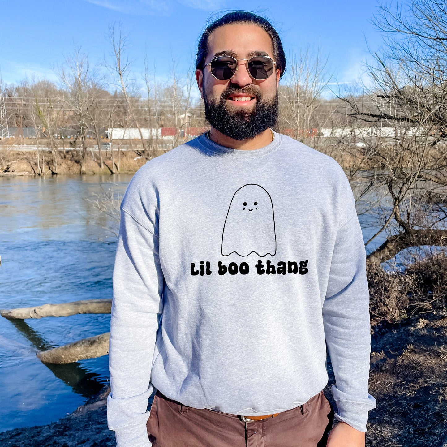 Lil Boo Thang - Unisex Sweatshirt - Heather Gray, Dusty Blue, Mauve, or Gold