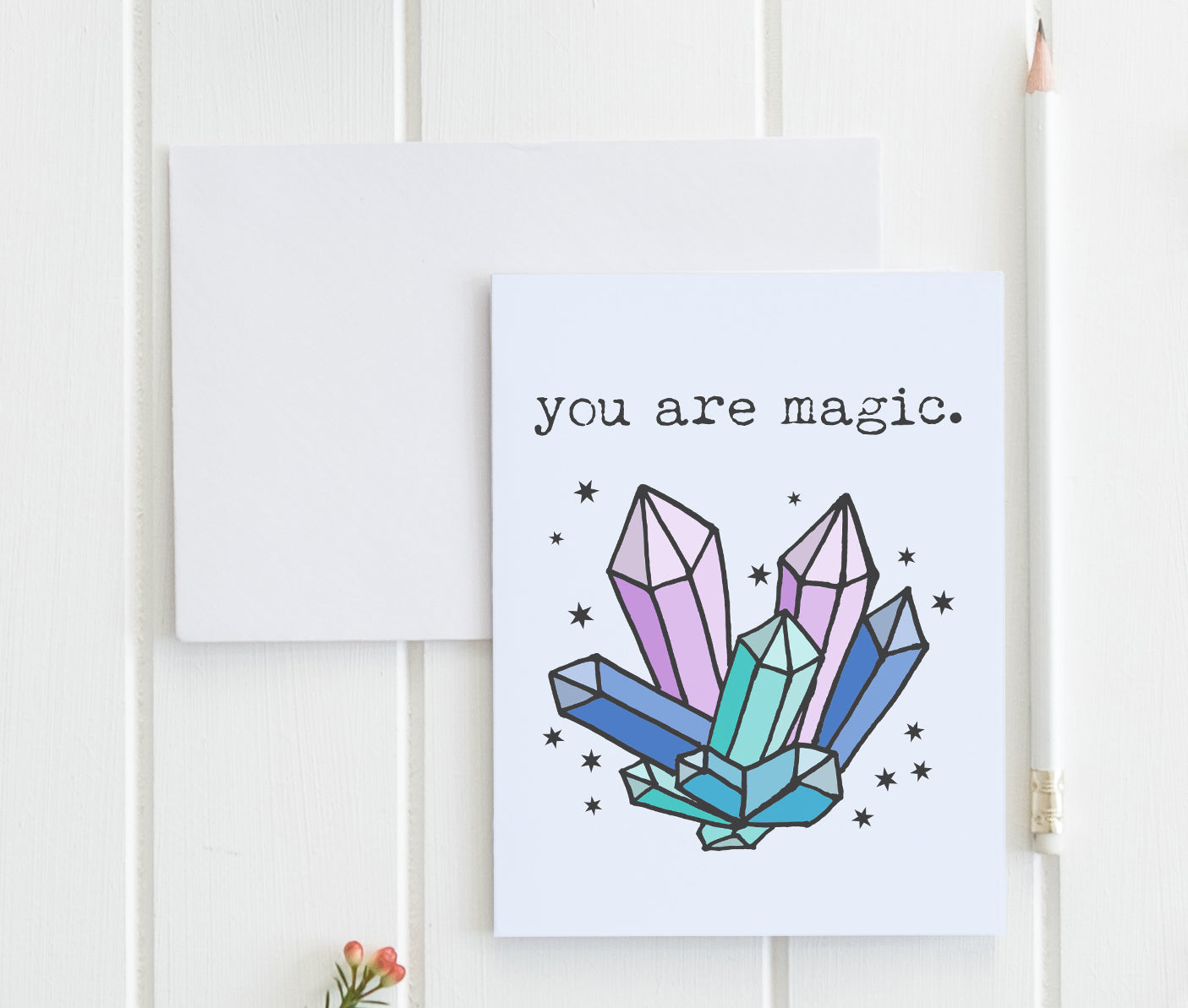 a card that says you are magic on it