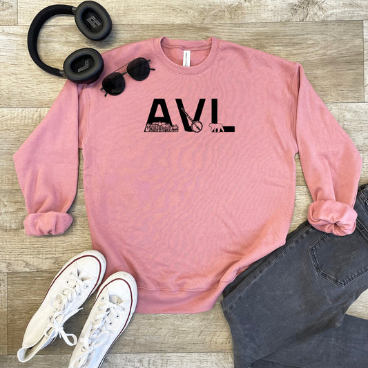 a pink sweatshirt with headphones and a pair of black headphones