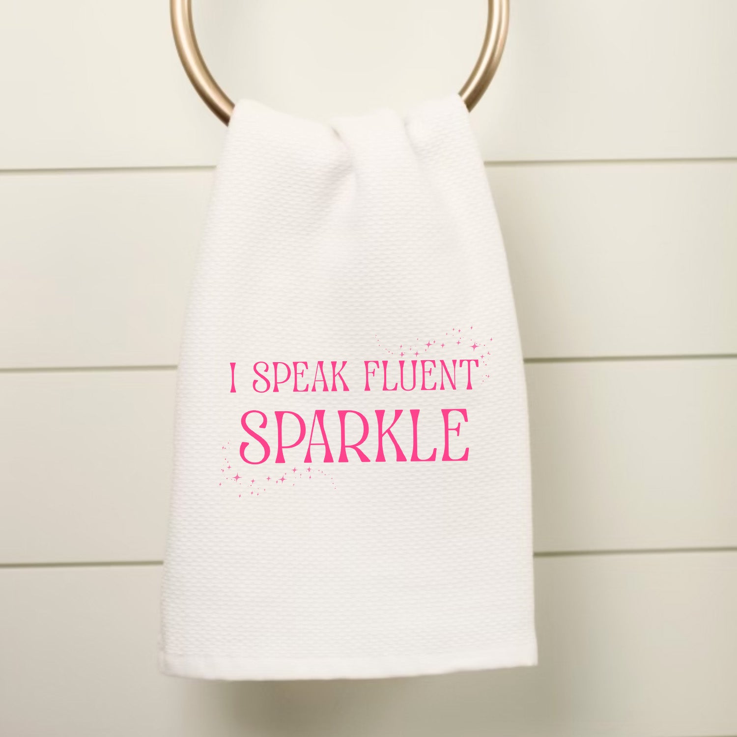 Full Color Wicked Inspired Kitchen Towel - Fluent In Sparkle