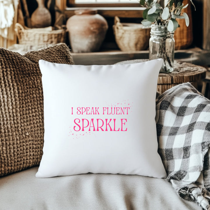 Fluent In Sparkle - Wicked Inspired Throw Pillow