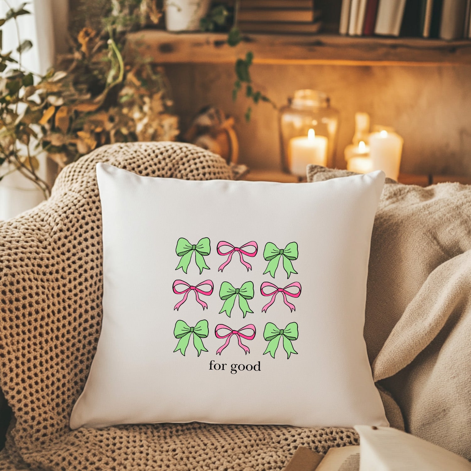 For Good - Wicked Inspired Throw Pillow