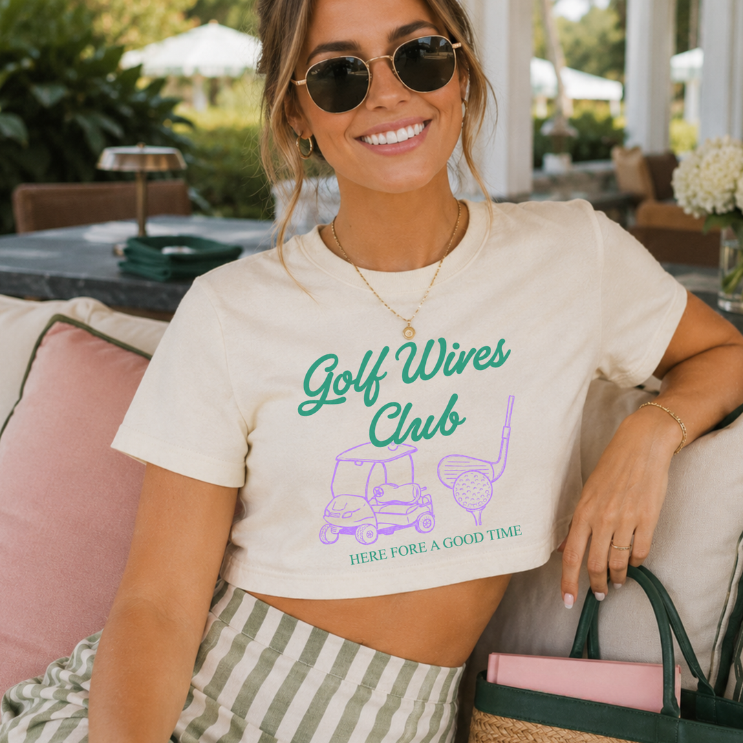 Golf Wives Club - Women's Crop Tee