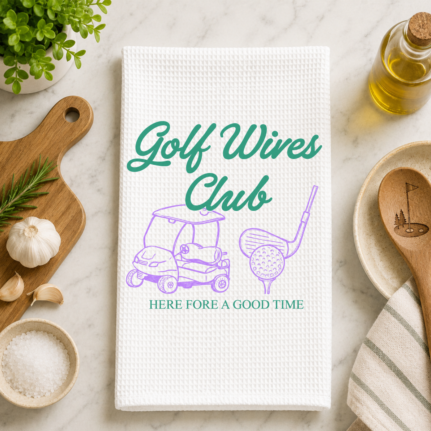 Golf Wives Club Kitchen Towel