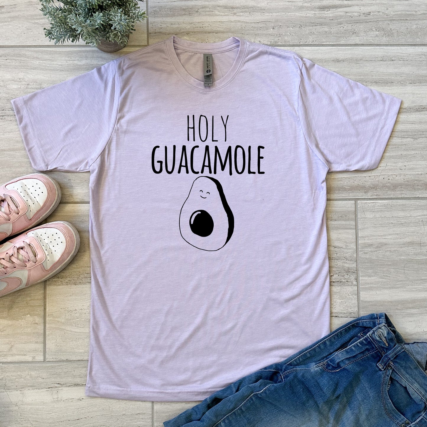 Holy Guacamole - Men's / Unisex Tee - Stonewash Blue, Sage, Lavender, or Heather Gray