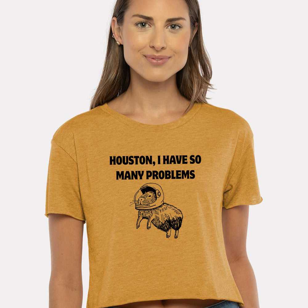 Houston, I Have So Many Problems - Women's Crop Tee