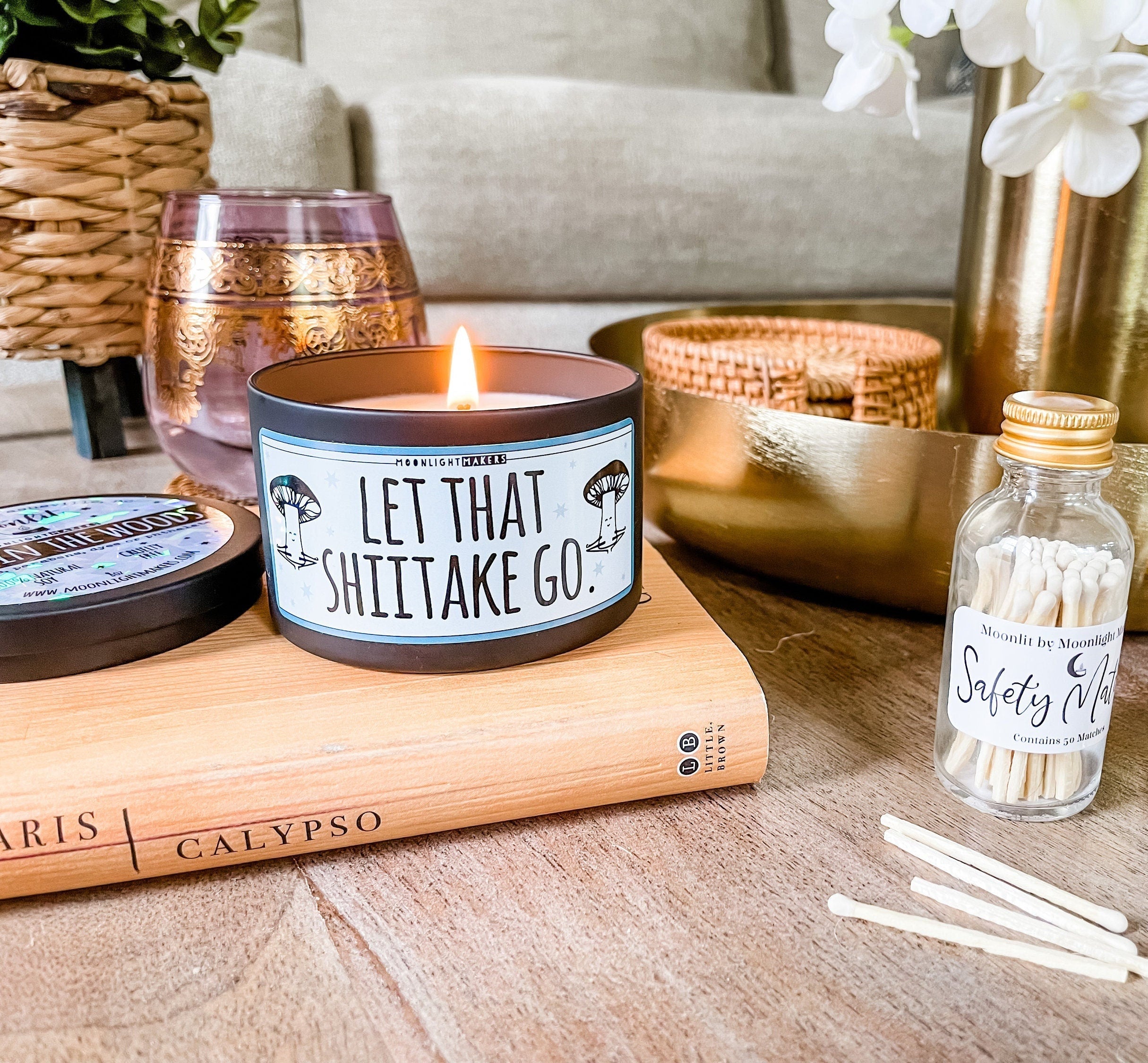 Let That Shiitake Go - 8oz Candle - Choose Your Scent - 100% Natural Soy Wax