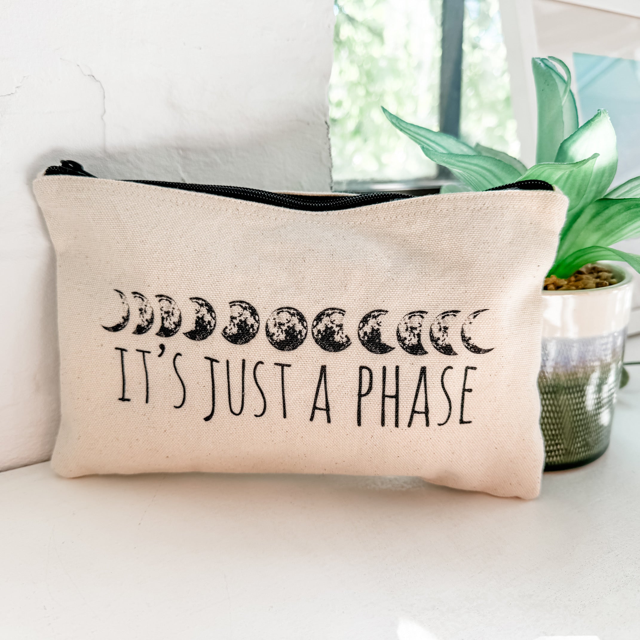 It's Just A Phase (Moons) - Zipper Pouch