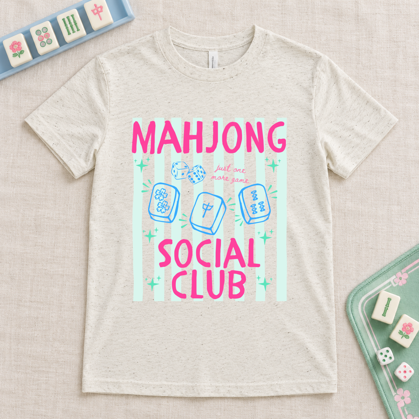 Kids Mahjong Shirt | Mahjong Social Club Youth Tee