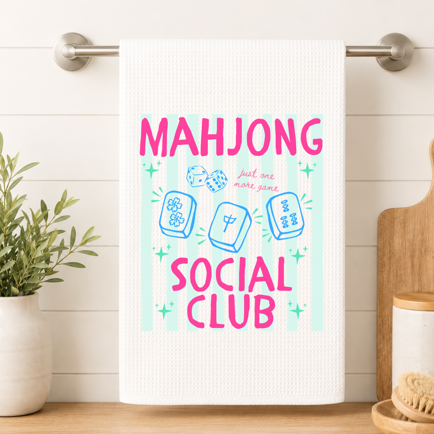 Mahjong Social Club Kitchen Towel