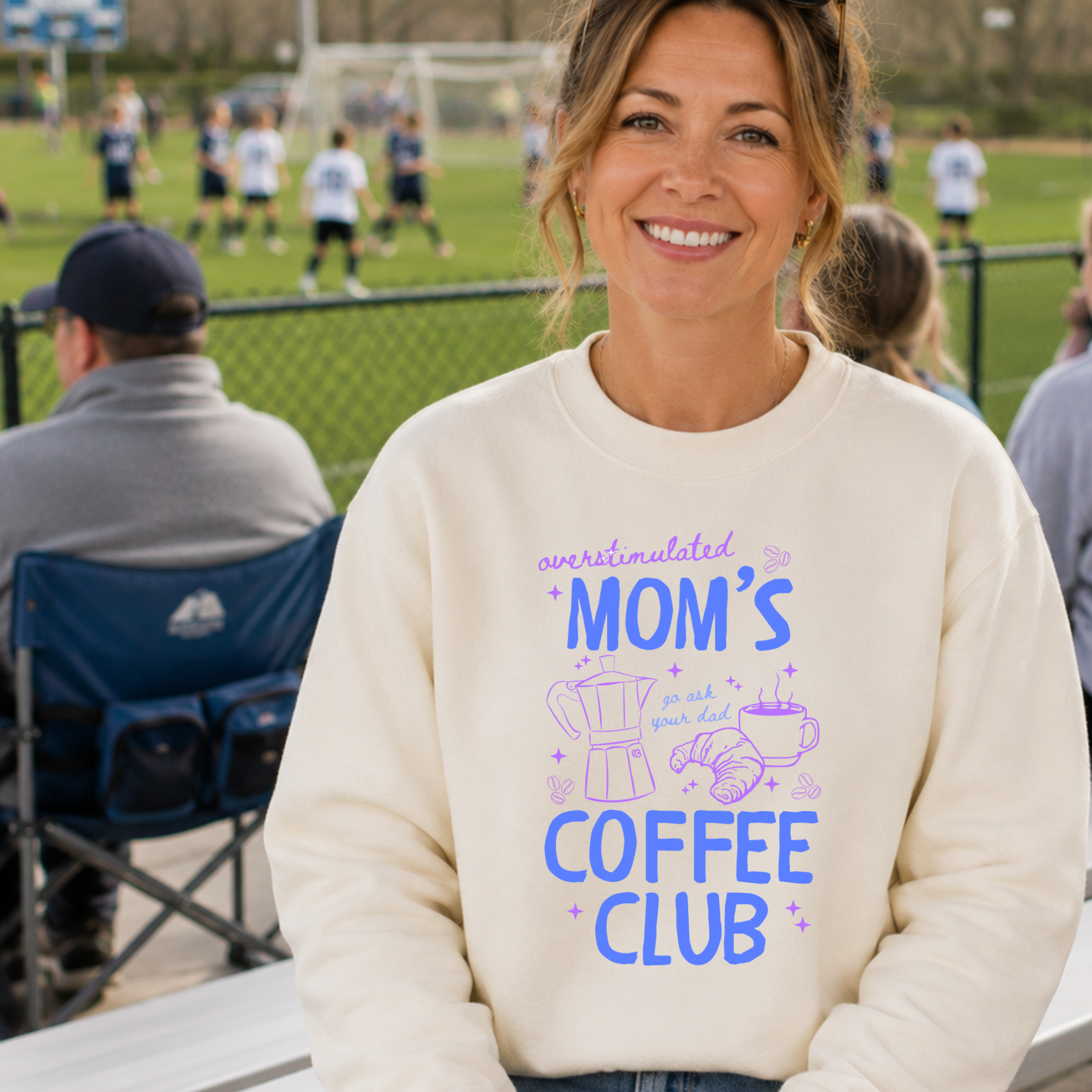 Overstimulated Mom's Coffee Club - Adult Sweatshirt