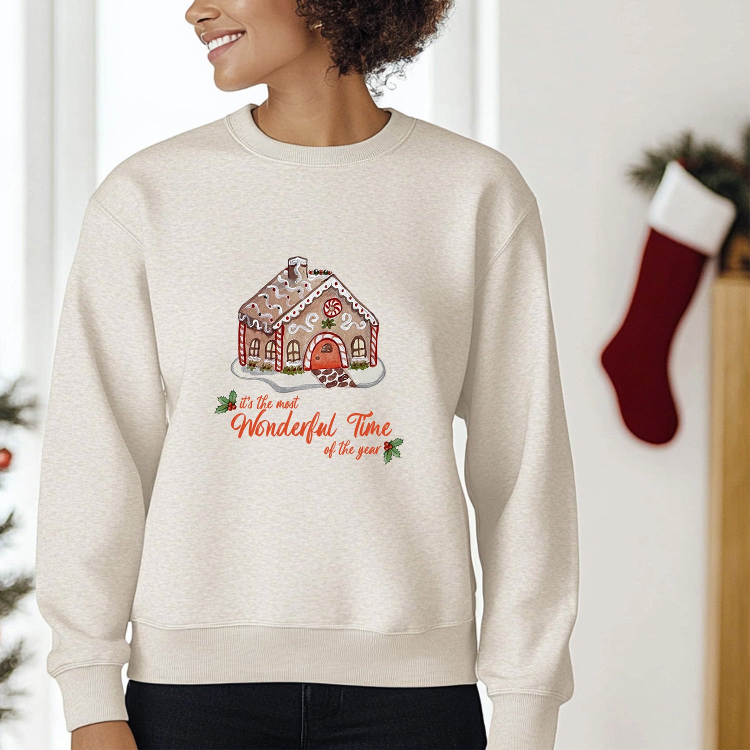 It's The Most Wonderful Time Of The Year - Christmas Unisex Sweatshirt - Oatmeal
